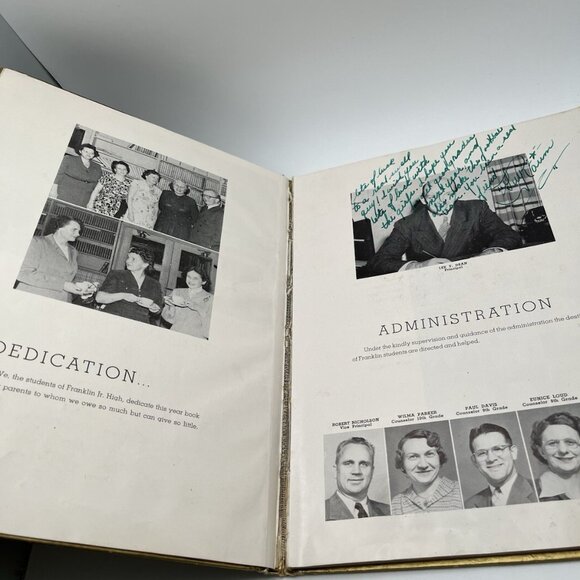 1950 Almanac Benjamin Franklin Junior High Vallejo, CA School Yearbook Vintage - Picture 8 of 14